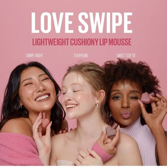 🌻 KAJA SWIPE RIGHT LOVE SWIPE Lightweight Cushiony Lip Mousse New Full Size - Picture 9 of 14